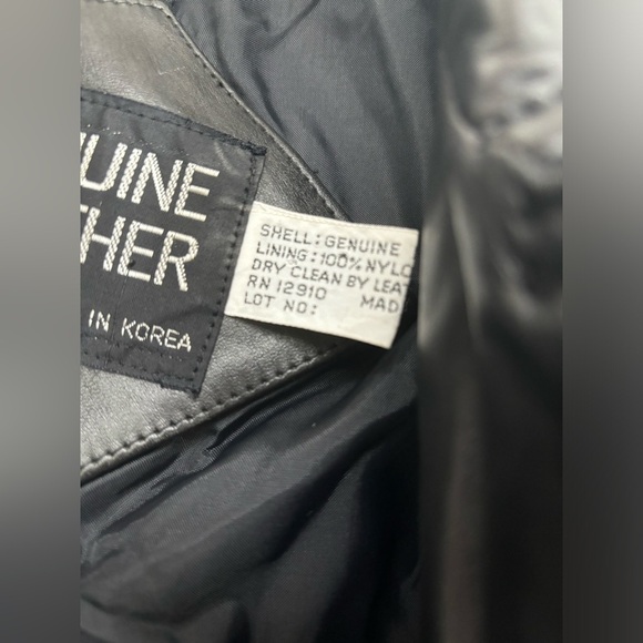 Vintage Geniune Leather Oversized Jacket size xl - Picture 2 of 7